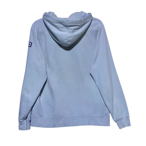 North Face Pullover Sweater Hoodie Women's Size Large Off-White w/Front Pocket - Picture 2 of 7